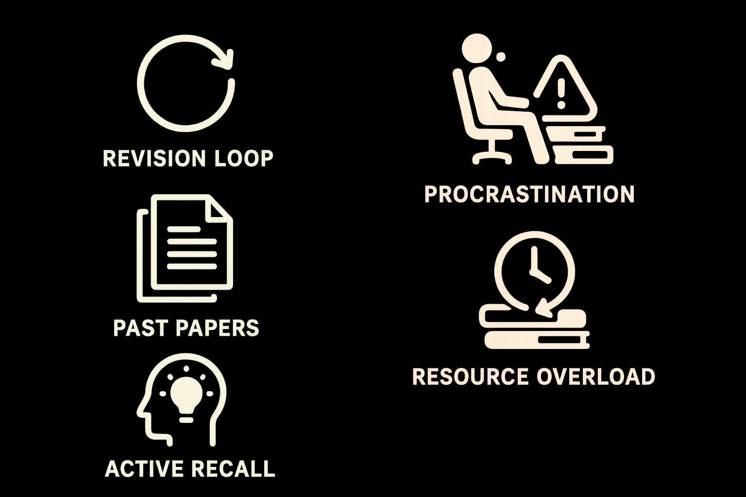 Split illustration of effective vs ineffective preparation habits CSS Strategy Dos and Donts